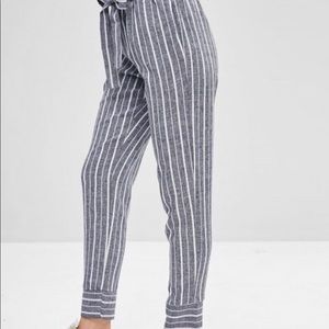 Zaful pin striped pants